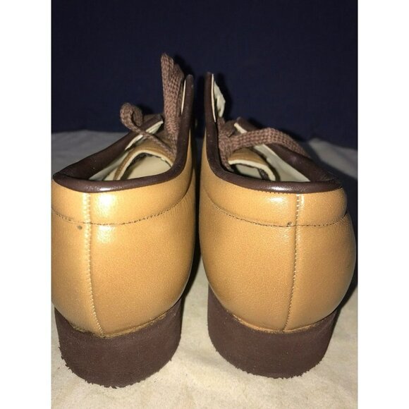 P. W. Minor Orthopedic Brown Lace Up Wedge Heel 5.5 C Wide Comfort Shoes * - Picture 3 of 8